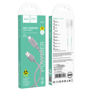HOCO X107 FAVOR CHARGING DATA CABLE MICRO GRAY