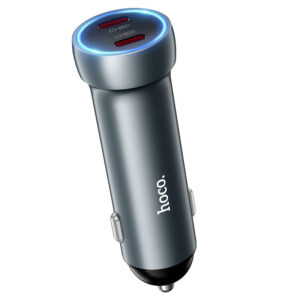 HOCO Z54B PROSPEROUS PD60W(2C) CAR CHARGER GRAY