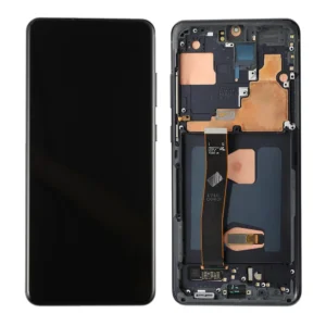 SAMSUNG GALAXY S20 ULTRA 5G/G988 TOUCH+LCD WITH FRAME SERVICE PACK COSMIC BLACK