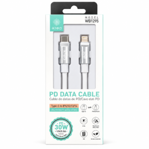 IKREA WB1295 TYPE-C TO IP /12V/2.5A PD 30W DATA CABLE 1M