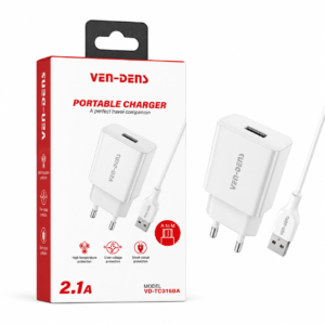 VEN-DENS VD-TC016BA PORTABLE CHARGER USB-A TO MICRO