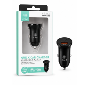 IKREA WA0225 QUICK CHARGER USB-A+TYPE C PORT CHARGER