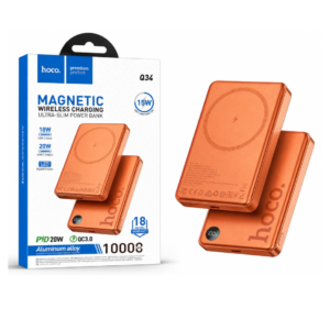 HOCO Q34 MAGNETIC WIRELESS CHARGING ULTRA SLIM POWER BANK