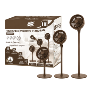 SPARK HIGH SPEED ADJUSTABLE FANS, 90W, 10 INCHES BROWN