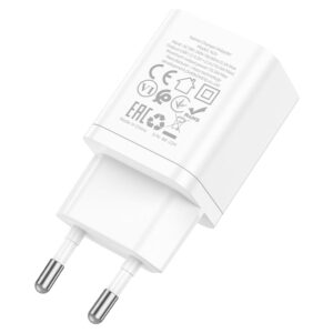 HOCO N25 MAKER DUAL PORT CHARGER(EU) WHITE