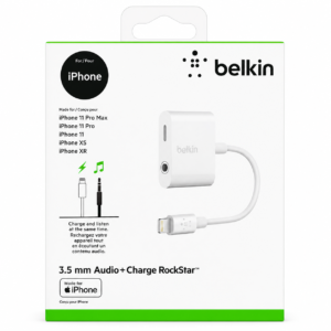 BELKIN 3.5MM AUDIO+CHARGE FOR IPHONE