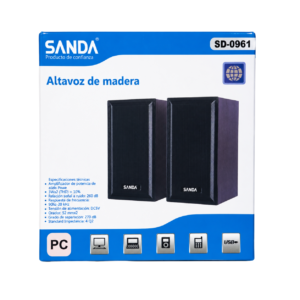 SANDA SD-0961 WOODEN SPEAKER